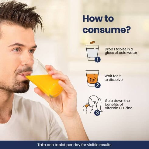 Wellbeing Nutrition Organic Vitamin C + Zinc 16 Effervescent Tablet