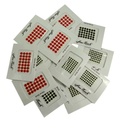 Pack Of 12 Different Bridal Bindi Traditional Indian Temporary Forehead Tattoo