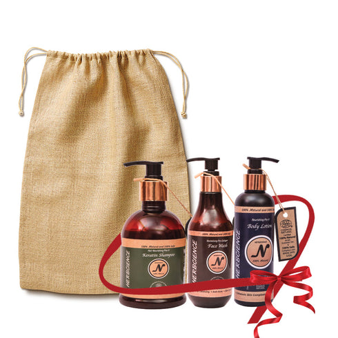Herb Cience Personal Care Essential Combo | Shampoo 300ml Face Wash 250ml and Body Lotion 250ml