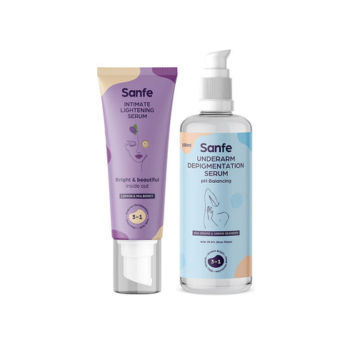 Sanfe Intimate Lightening Serum-50G + Underarm Depigmentation Serum-100ml