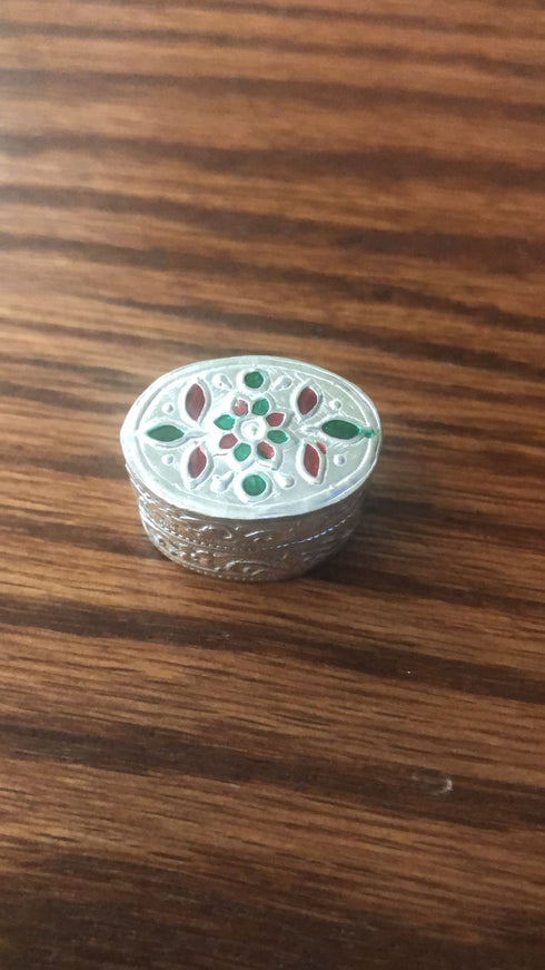 Pure Silver Kumkum Dabbi 6g