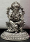 Pure Silver Oxidized Ganesh Antique Idol 23g