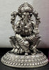 Pure Silver Oxidized Ganesh Antique Idol 23g