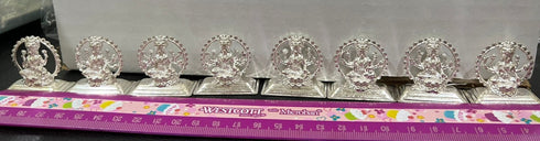 Pure Silver Ashta Lakshmi Idol set 116 grams