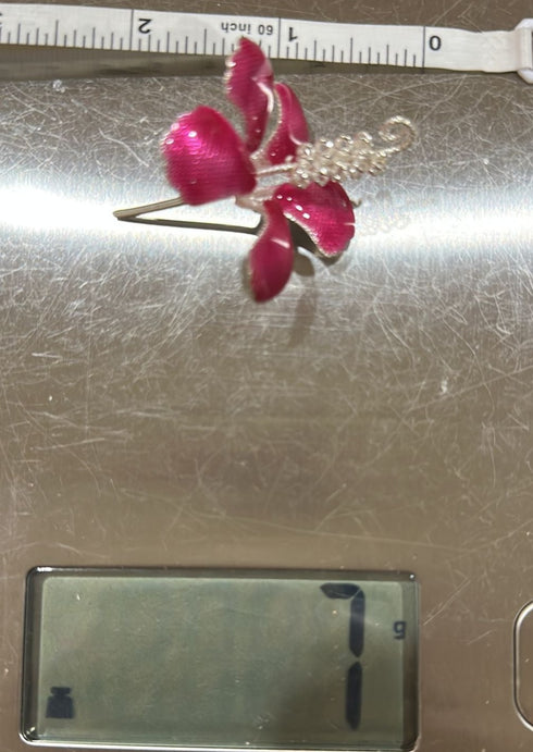 Hibiscus Flowers in Pure Silver 7g