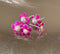 Pure Silver Pink Colour Flowers 10g Pack of 5