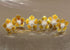 Pure Silver Yellow Colour Flowers 8g (Pack of 5)