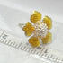 Pure Silver Yellow Colour Flowers 8g (Pack of 5)