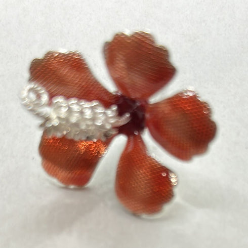 Pure Silver Hibiscus Flower 7g