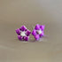 Pure Silver Enamel Purple Flowers 6g (Pack of 2)