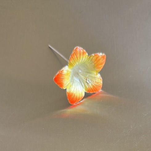 Pure Silver Enamel Flowers 6g