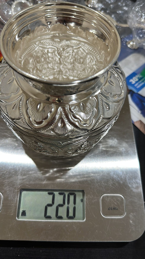 Pure Silver Asthalaxmi Design Kalasham 220 grams