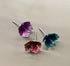 Pure Silver Enamel Flowers 4g (Pack of 3)