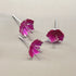 Pure Silver Enamel Pink Flowers 4g (Pack of 3)