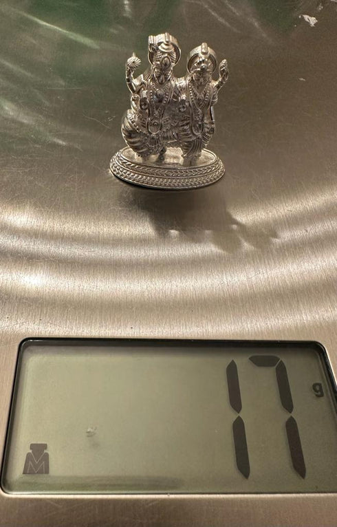 Pure Silver Lakshmi Narayana Antique Idol 17g