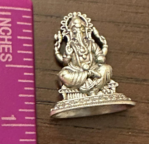 Pure Silver Ganesh Antique Idol 4 grams 1 Pcs