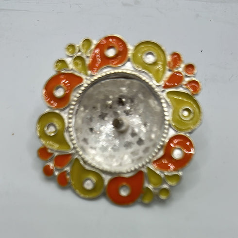 Floating Diya in Pure Silver 13g Each 1