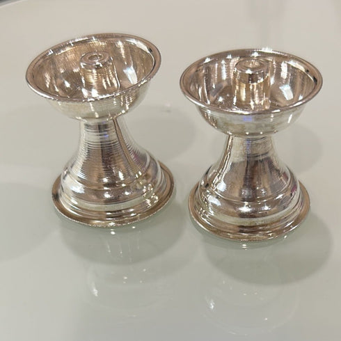 Pure Silver Deepam Diyas Pair 24g