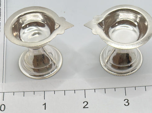 Pure Silver Deepam Diyas Pair 11g