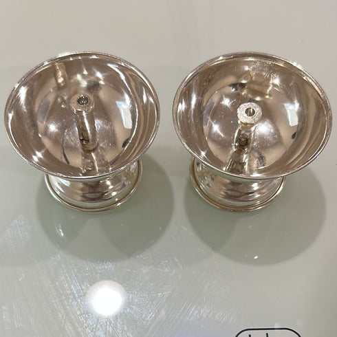 Pure Silver Big Size Deepam Pair 64g
