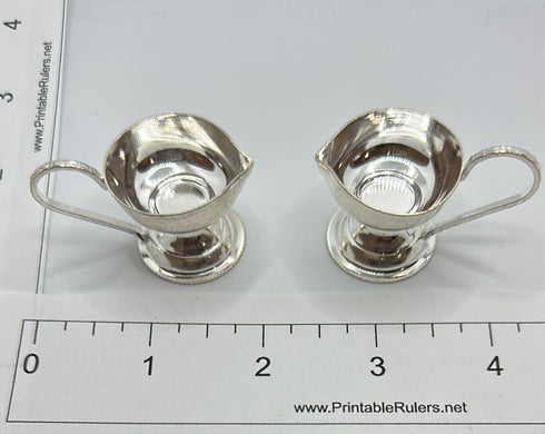 Pure Silver Pair Diyas With Handle 21g