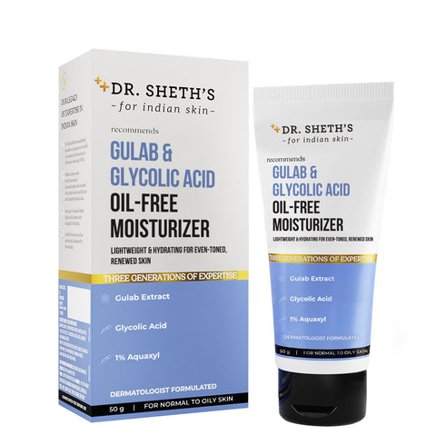 Dr. Sheth's Gulab and Glycolic Acid OilFree Moisturizer 50g