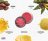 Love Earth Lip Tint and Cheek Tint Multipot Combo |Rose Pink and Caramel Brown