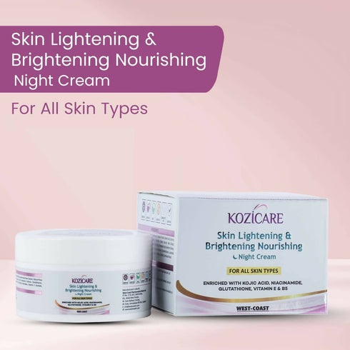 Healthvit Kozicare Skin Lightening And Brightening Nourishing Night Cream