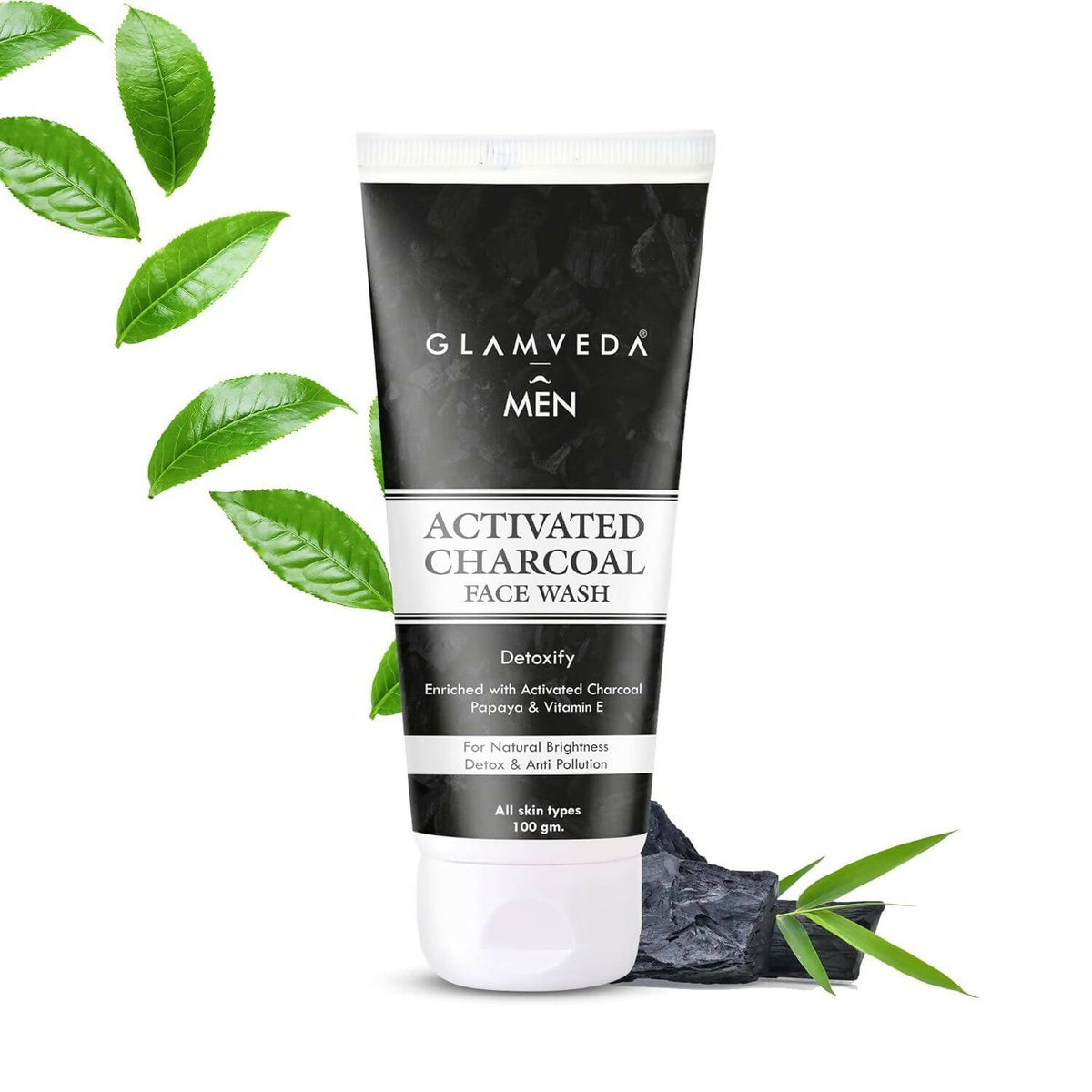 Glamveda Activated Charcoal Detox Face Wash PUSHMYCART
