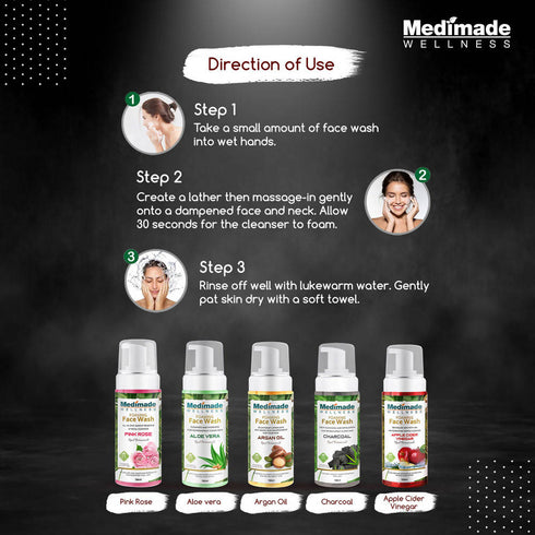 Medimade Wellness Foaming Face Wash With Charcoal