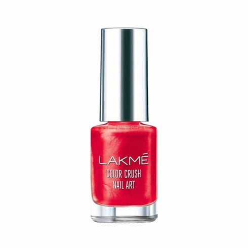 Lakme Color Crush Nailart | M4 Vermilion Red