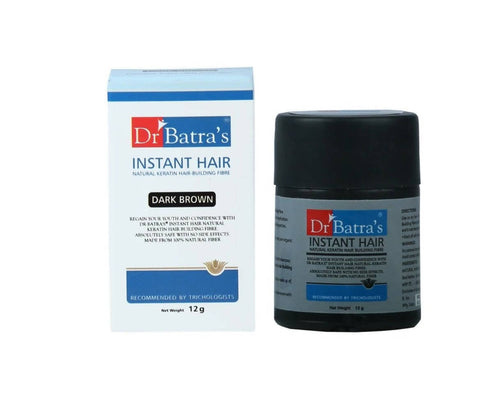 Dr. Batra's Instant Hair Natural keratin Hair Building Fibre - Dark Brown 12 g