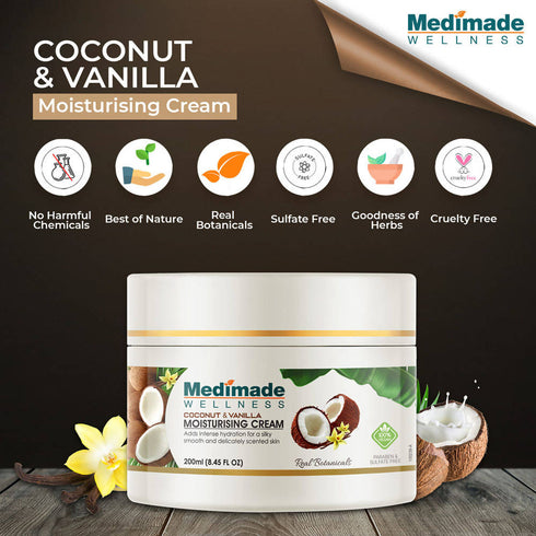 Medimade Wellness Coconut & Vanilla Moisturising Cream