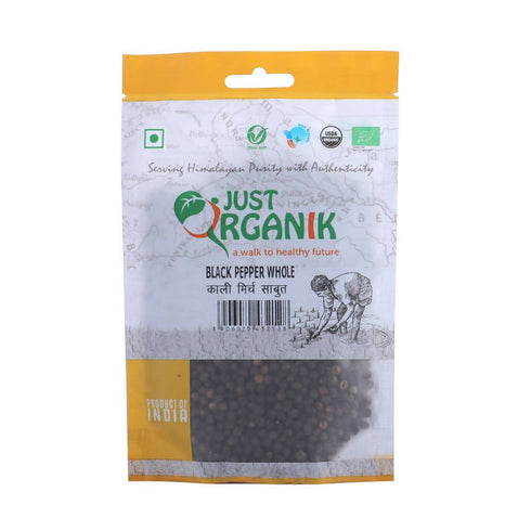 Just Organik Black Pepper Whole Kali Mirch Sabut