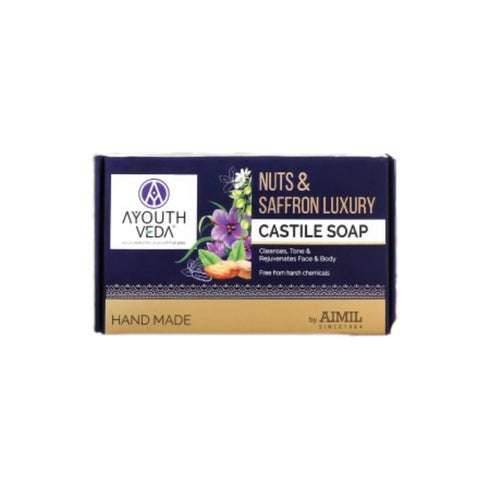 Ayouthveda Nuts & Saffron Luxury Handmade Castile Soap