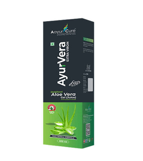 Aayur Cure Ayurvera Extra Virgin Juice |Aloe Vera | Guava Flavor |Sugar Free