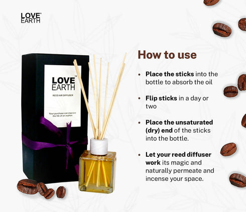 Love Earth Reed Diffuser Coffee