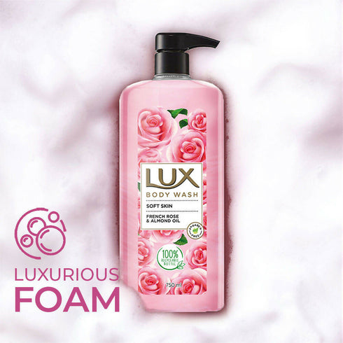 Lux Body Wash with French Rose Fragrance And Almond Oil