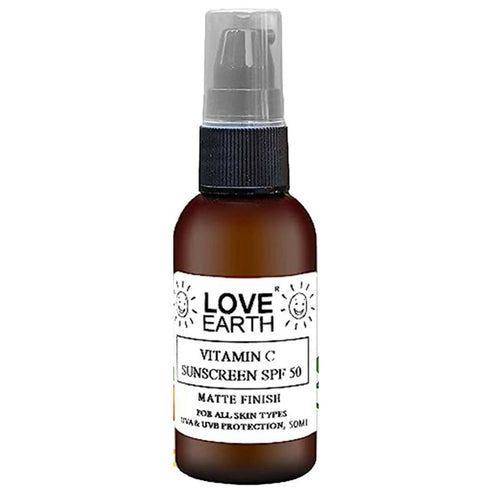 Love Earth Vitamin C Sunscreen Spf 50 Matte Finish