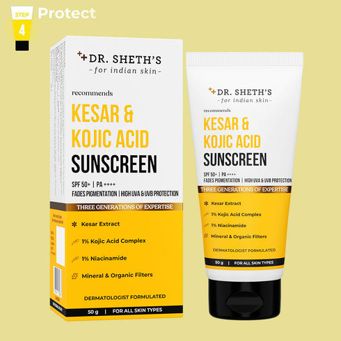 Dr. Sheth's Kesar and Kojic Acid Sunscreen 50g