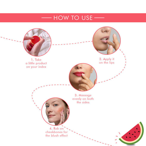 Korus Essential Watermelon Lip And Cheek Tint Balm