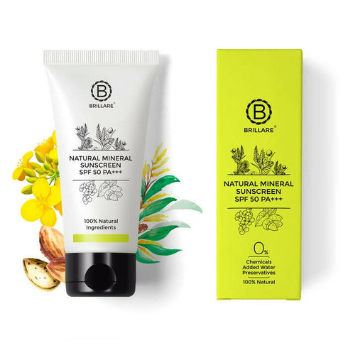 Brillare Natural Mineral Sunscreen Spf 50
