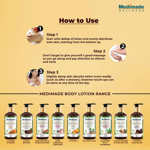 Medimade Wellness Almond and Honey Moisturising Body Lotion