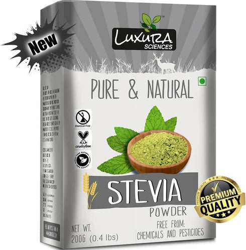 Luxura Sciences Unprocessed Green Stevia Leaf Powder