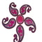Kundan HandiKrafts Acrylic Pink Colour Jumbo Rangoli