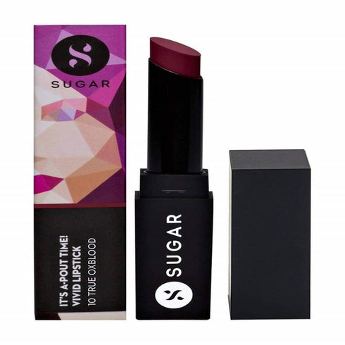 Sugar It's APout Time! Vivid Lipstick True Oxblood | Burgundy Red