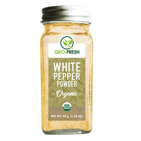 GeoFresh Organic White Pepper Powder