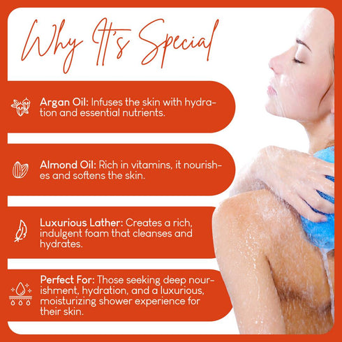 Careberry Argan and Almond Oil Shower Gel