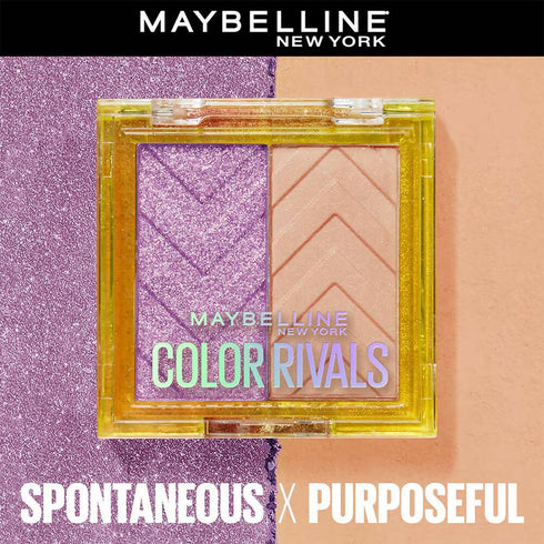 Maybelline New York Color Rivals Longwear Eyeshadow Duo | Spontenous X Purposeful