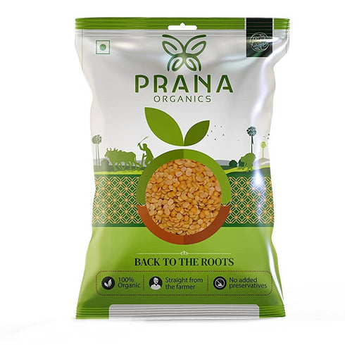 Prana Organics Tur Dal / Red Gram (Unpolished)